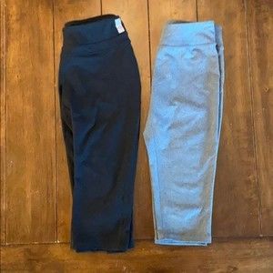 Zella Girl 2 legging bundle | Black and Gray | Size 8/10